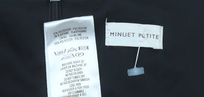 Minuet Petite Women’s Red Sheath Dress Size 16 Ruched Scoop Neck