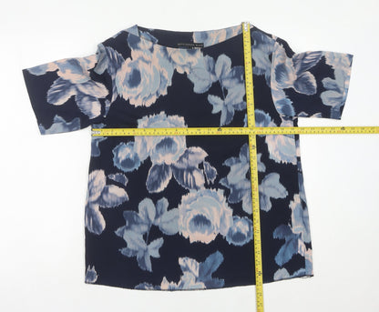 Betty Jackson Black Womens Floral Blouse Size 12 Multicoloured