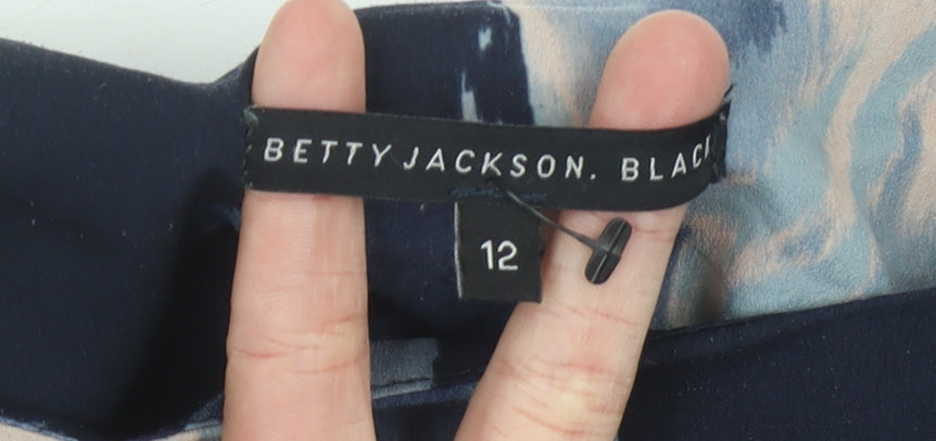 Betty Jackson Black Womens Floral Blouse Size 12 Multicoloured