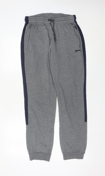 Slazenger Men’s Grey Sweatpants L Sports Joggers Casual