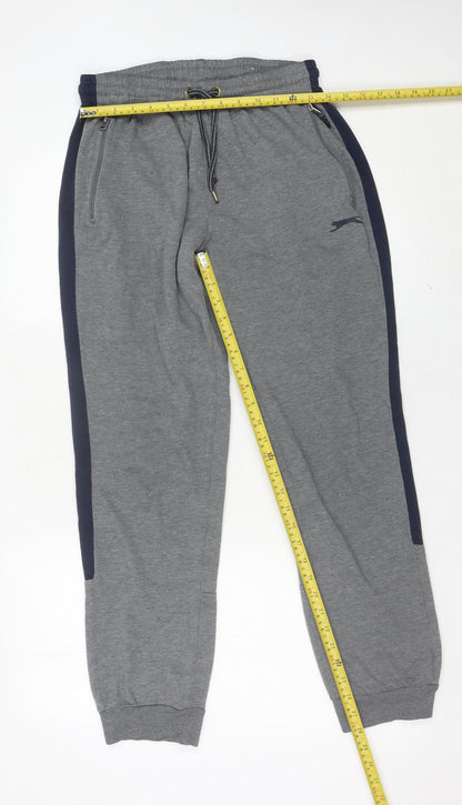 Slazenger Men’s Grey Sweatpants L Sports Joggers Casual