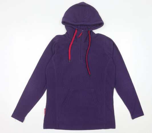 Womens UK Size 12 Mountain Warehouse Purple Pullover Hoodie