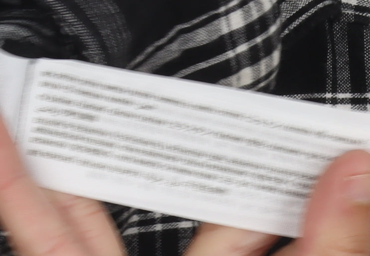 Hollister Womens Black Plaid XS Straight Skirt Casual Preppy