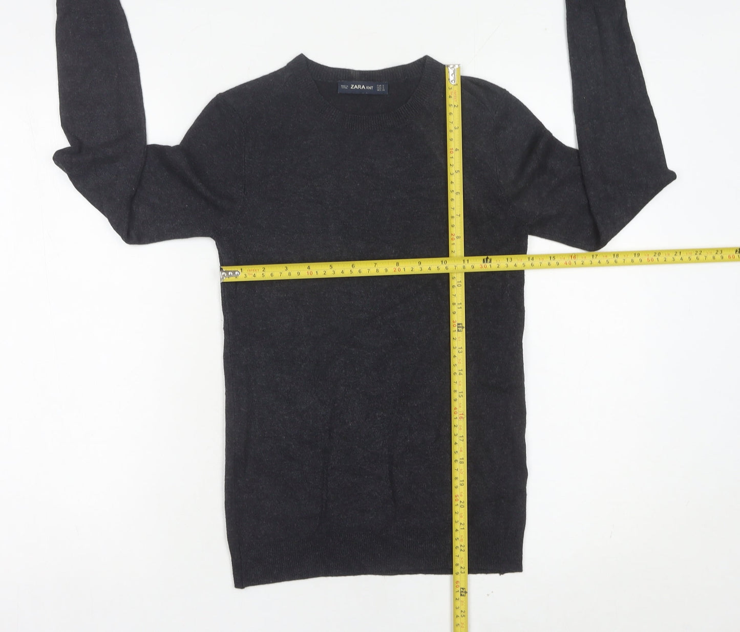 Womens UK Size 8 Zara Black Pullover Jumper