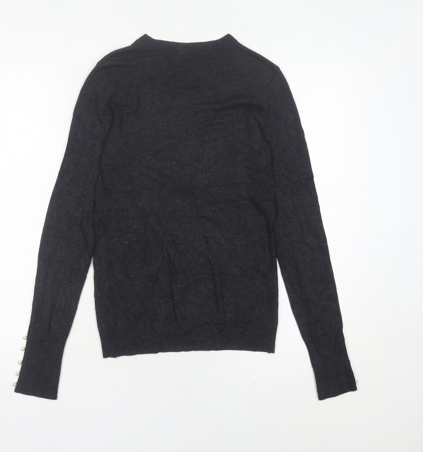 Womens UK Size 8 Zara Black Pullover Jumper