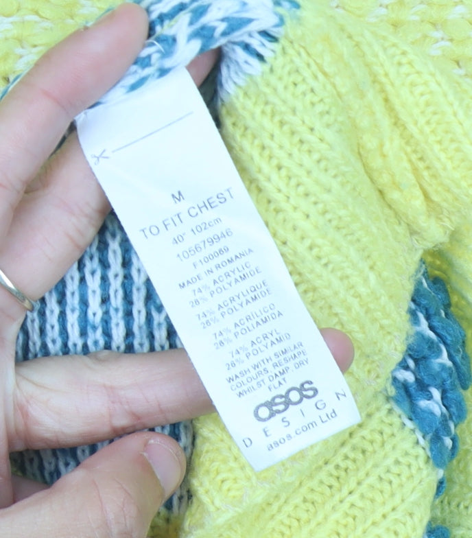 Womens UK Size M ASOS Multicoloured Pullover Jumper