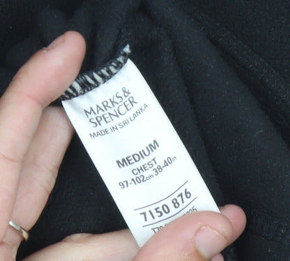 Mens UK Size M Marks and Spencer Black Basic Jacket