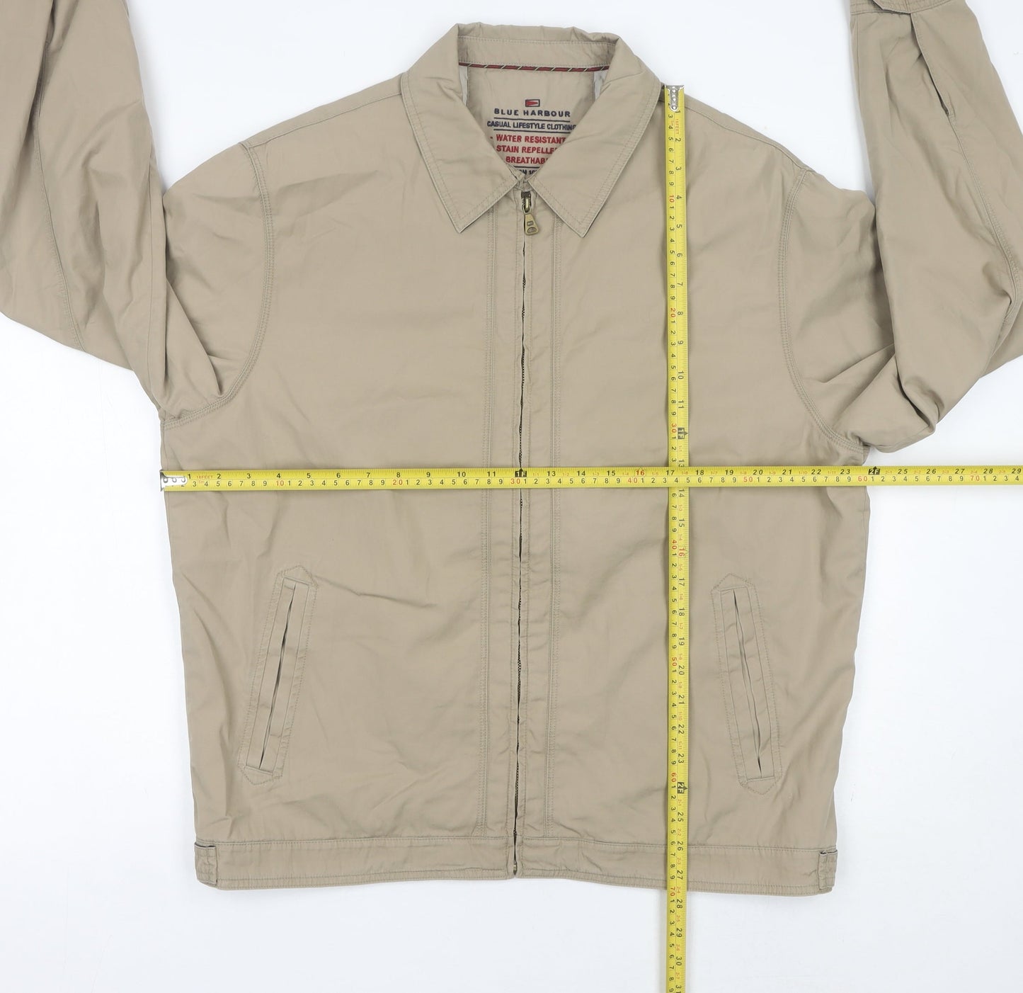 Mens UK Size L Marks and Spencer Beige Basic Jacket