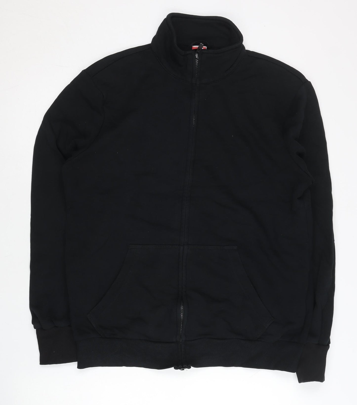 Puma Men’s Black Full Zip Basic Jacket Size L Regular Fit