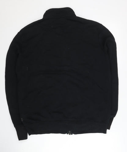 Puma Men’s Black Full Zip Basic Jacket Size L Regular Fit
