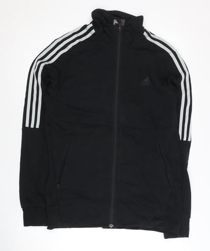 Adidas Men's Black L Track Jacket Full Zip Sportswear