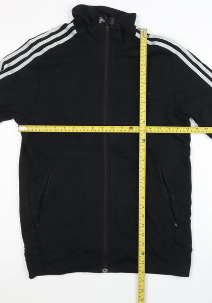 Adidas Men's Black L Track Jacket Full Zip Sportswear