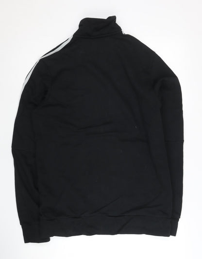 Adidas Men's Black L Track Jacket Full Zip Sportswear