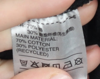 Adidas Men's Black L Track Jacket Full Zip Sportswear