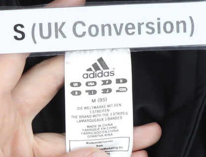 Adidas Men’s Red Black Track Jacket S Full Zip Sportswear