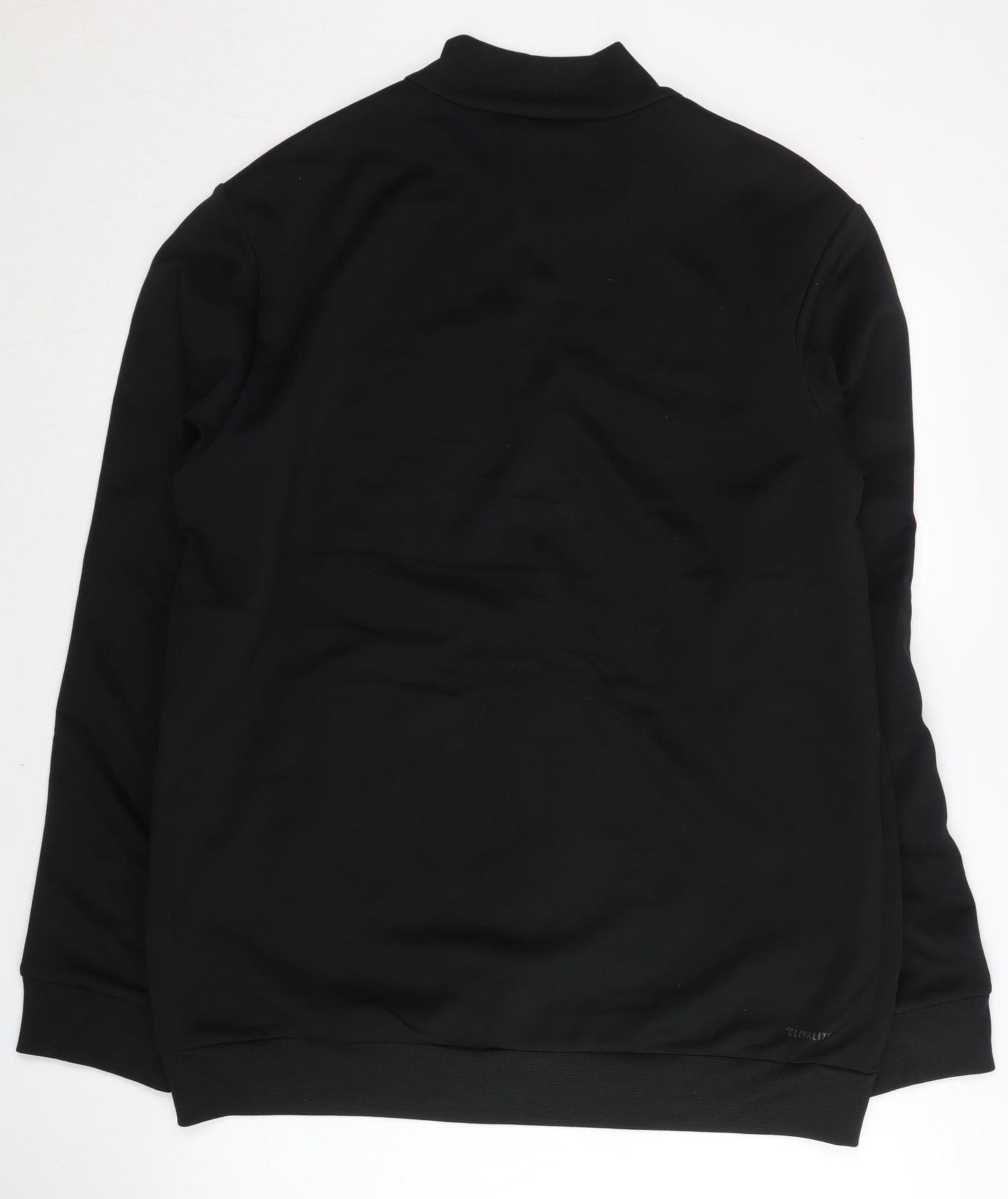 Adidas Men's Black Track Jacket Size L Full Zip Sports Top