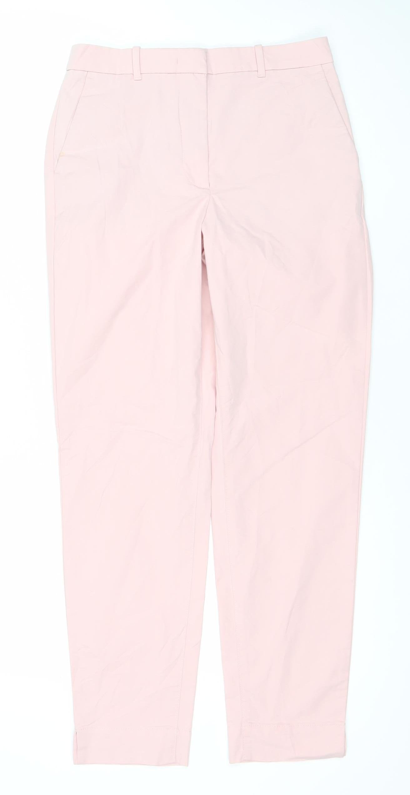 Womens UK Size 6 Marks and Spencer Regular Fit Chino Pink Trousers