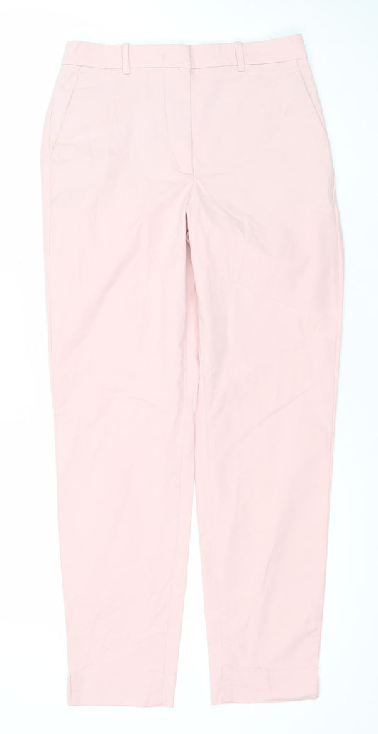 Womens UK Size 6 Marks and Spencer Regular Fit Chino Pink Trousers