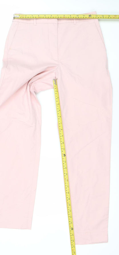 Womens UK Size 6 Marks and Spencer Regular Fit Chino Pink Trousers