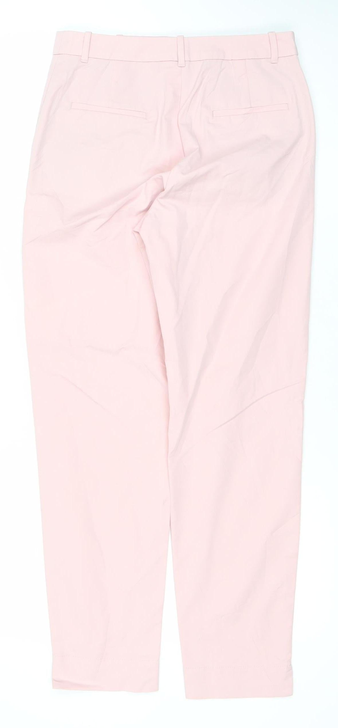 Womens UK Size 6 Marks and Spencer Regular Fit Chino Pink Trousers