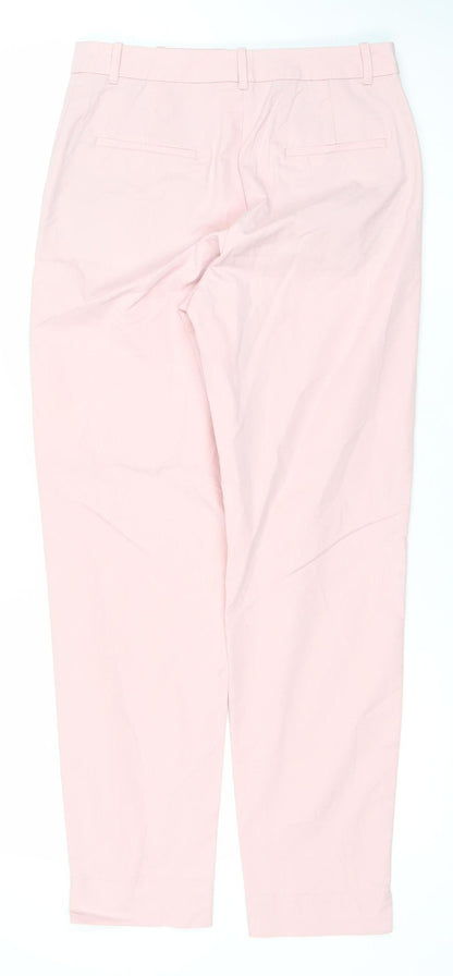Womens UK Size 6 Marks and Spencer Regular Fit Chino Pink Trousers
