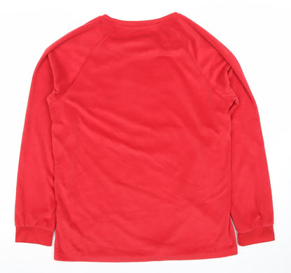 Primark Disney Womens Red Mickey Mouse Christmas Sweatshirt S 10/12