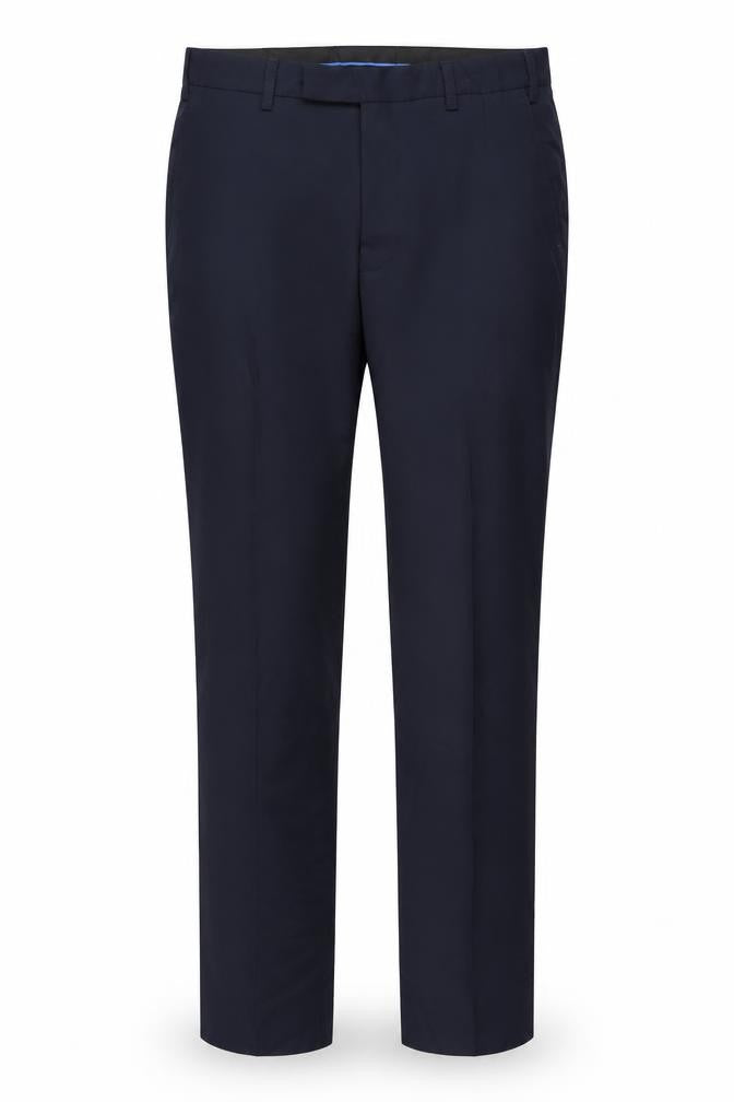 Marks and Spencer Mens Blue Slim Fit Dress Pants 32W 33L Wool Blend