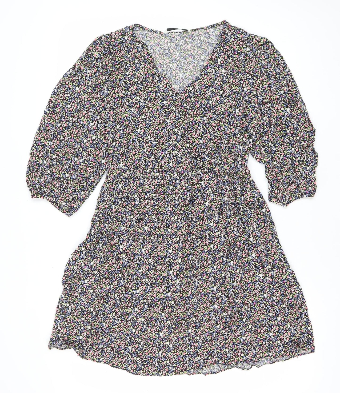 George Women’s Multicoloured Floral A-Line Knee Length Dress Size 12