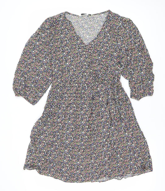 George Women’s Multicoloured Floral A-Line Knee Length Dress Size 12