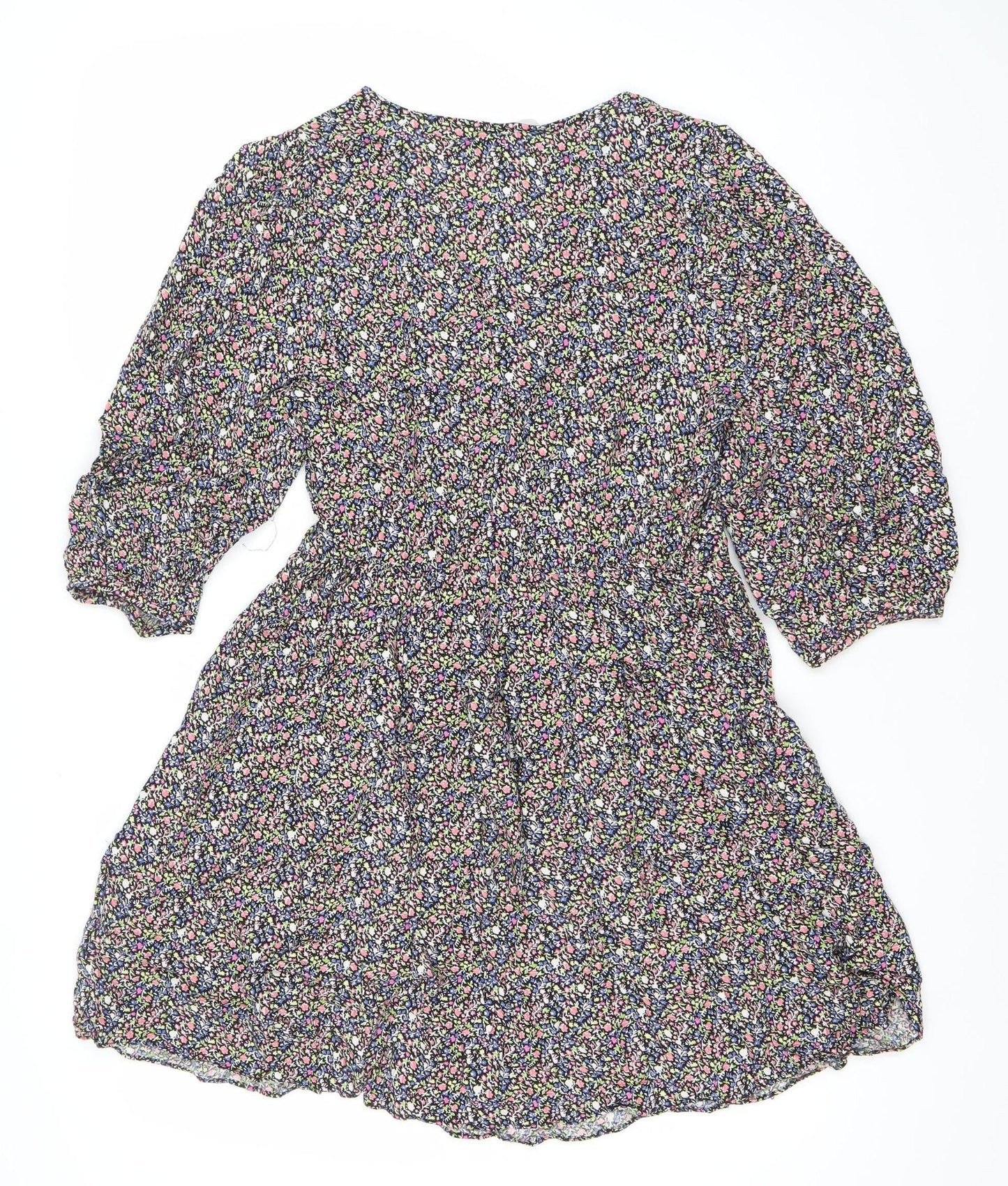 George Women’s Multicoloured Floral A-Line Knee Length Dress Size 12