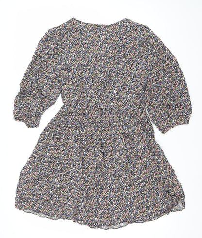George Women’s Multicoloured Floral A-Line Knee Length Dress Size 12