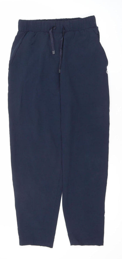 Marks and Spencer Womens Navy Blue Size 8 Jogger Trousers Polyester