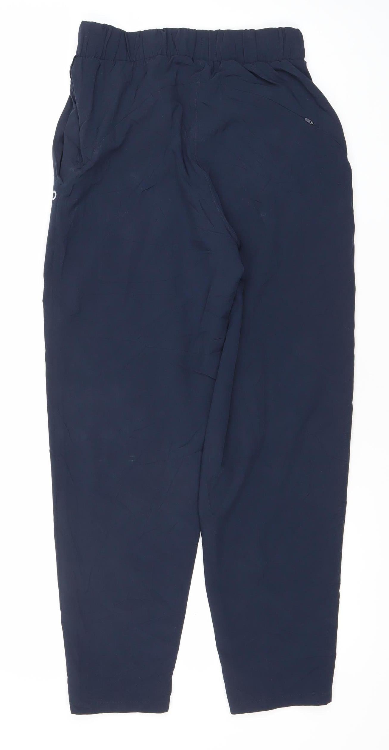 Marks and Spencer Womens Navy Blue Size 8 Jogger Trousers Polyester