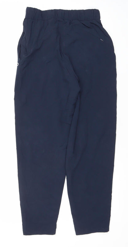 Marks and Spencer Womens Navy Blue Size 8 Jogger Trousers Polyester
