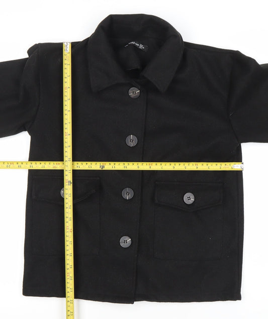 Mens UK Size 36 Boohoo Black Basic Jacket