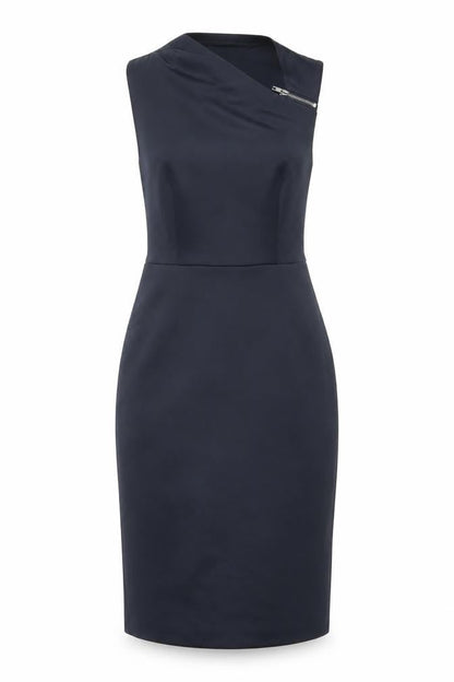 Label Lab Womens Black Size 8 Sheath Sleeveless Asymmetric Dress