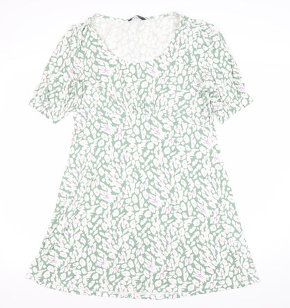 Marks and Spencer Women’s Green Floral A-Line Dress Size 12