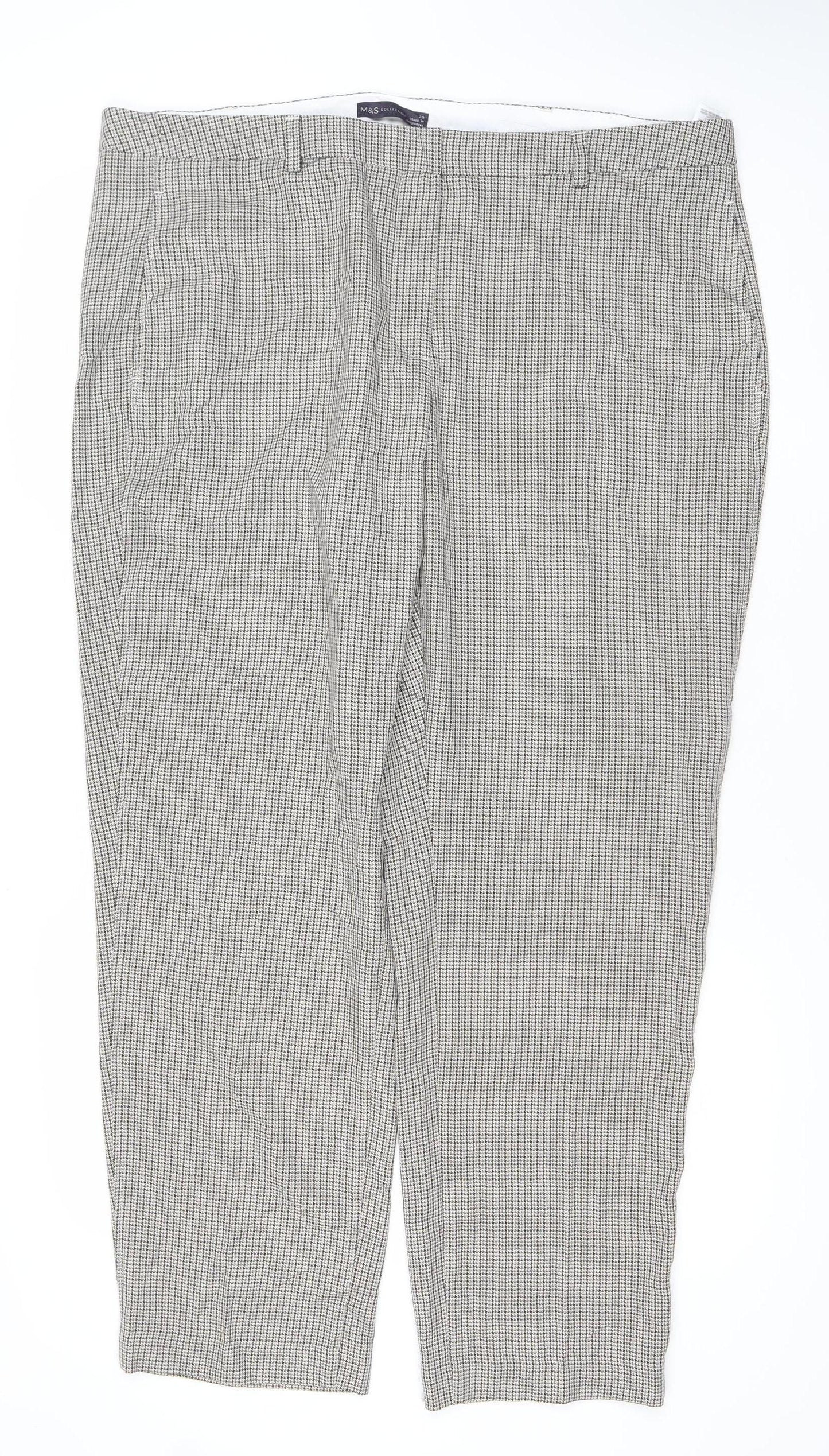 Womens UK Size 20 Marks and Spencer Regular Fit Business Casual Workwear Grey Tr