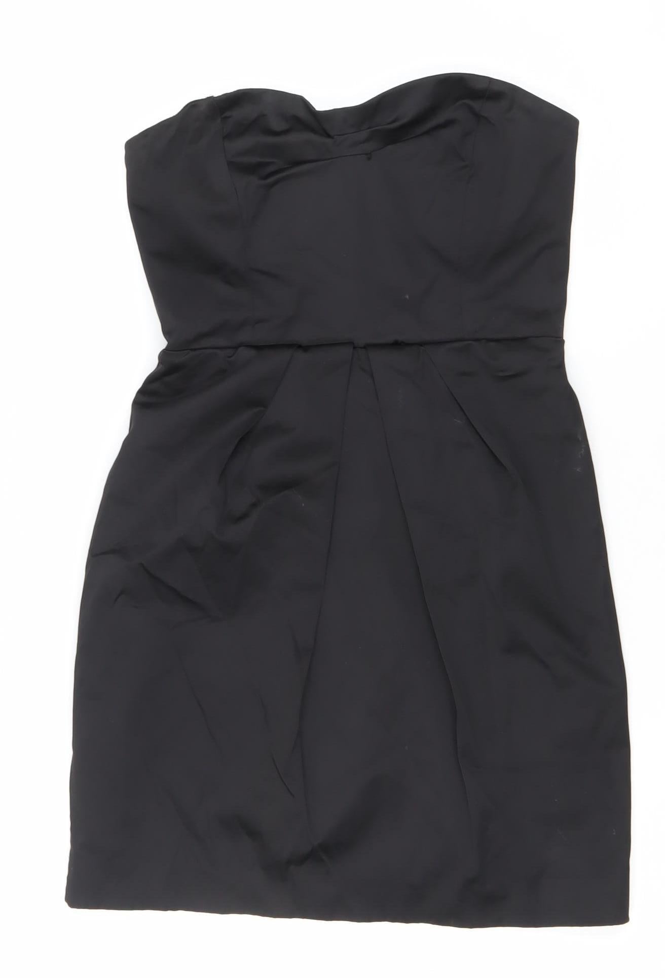 Mango Suit Women’s Black XS Strapless Sweetheart Mini Dress