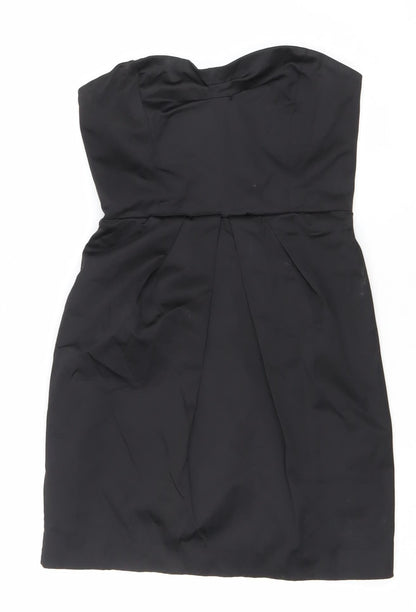 Mango Suit Women’s Black XS Strapless Sweetheart Mini Dress