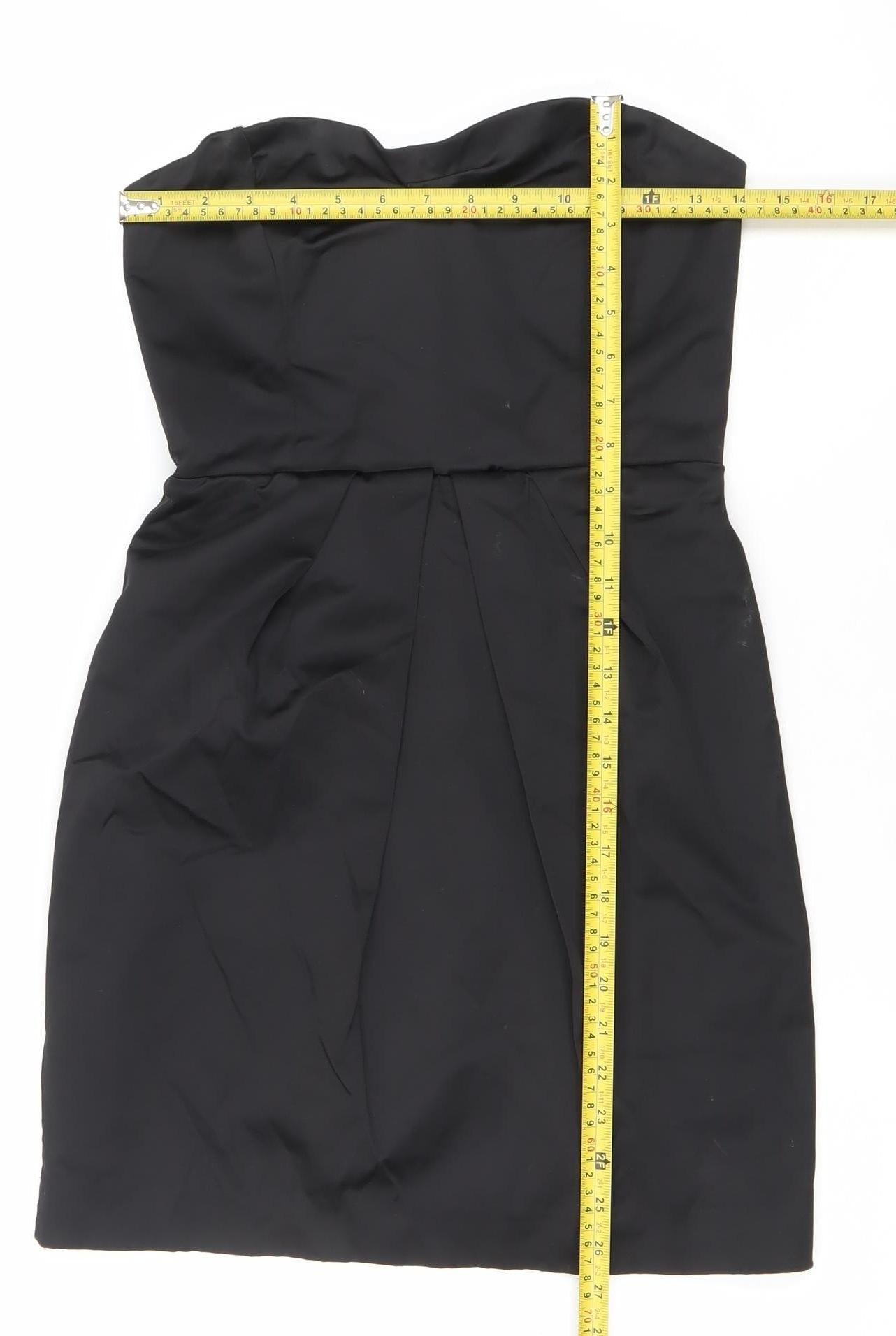 Mango Suit Women’s Black XS Strapless Sweetheart Mini Dress