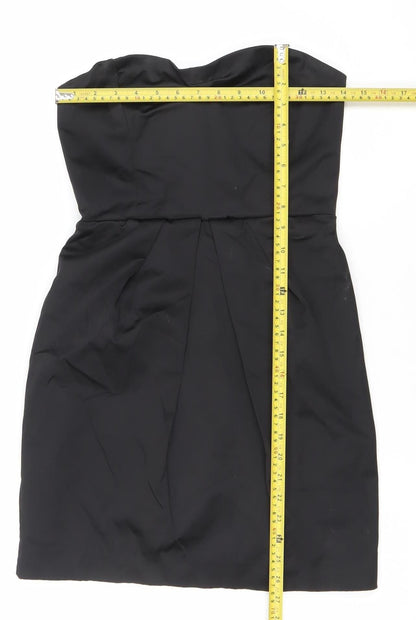 Mango Suit Women’s Black XS Strapless Sweetheart Mini Dress