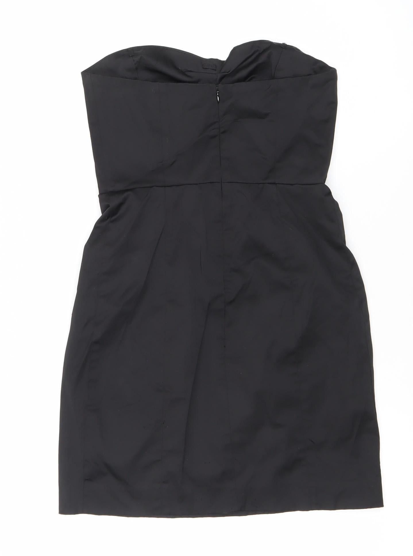Mango Suit Women’s Black XS Strapless Sweetheart Mini Dress