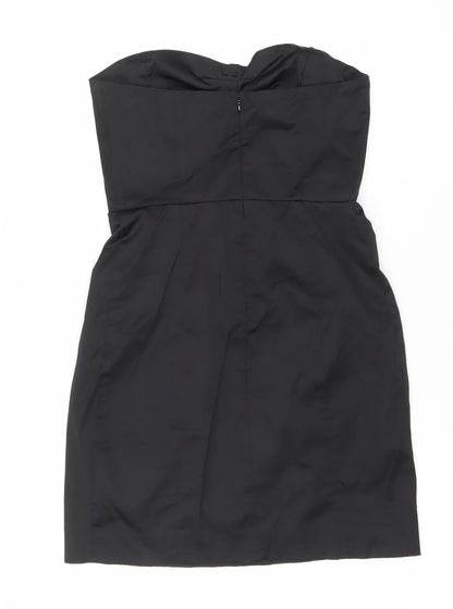Mango Suit Women’s Black XS Strapless Sweetheart Mini Dress