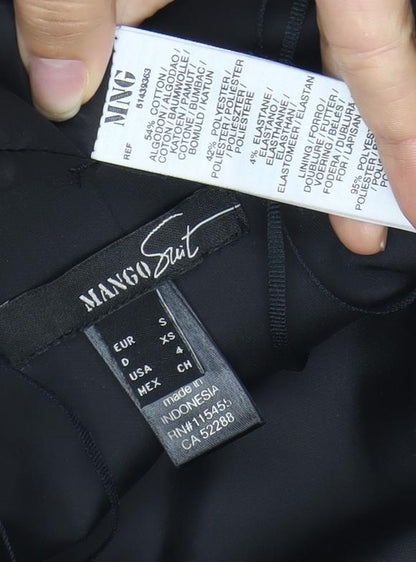 Mango Suit Women’s Black XS Strapless Sweetheart Mini Dress
