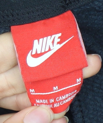 Nike Womens Black M Sweatpants Joggers Elastic Waist Gym Casual