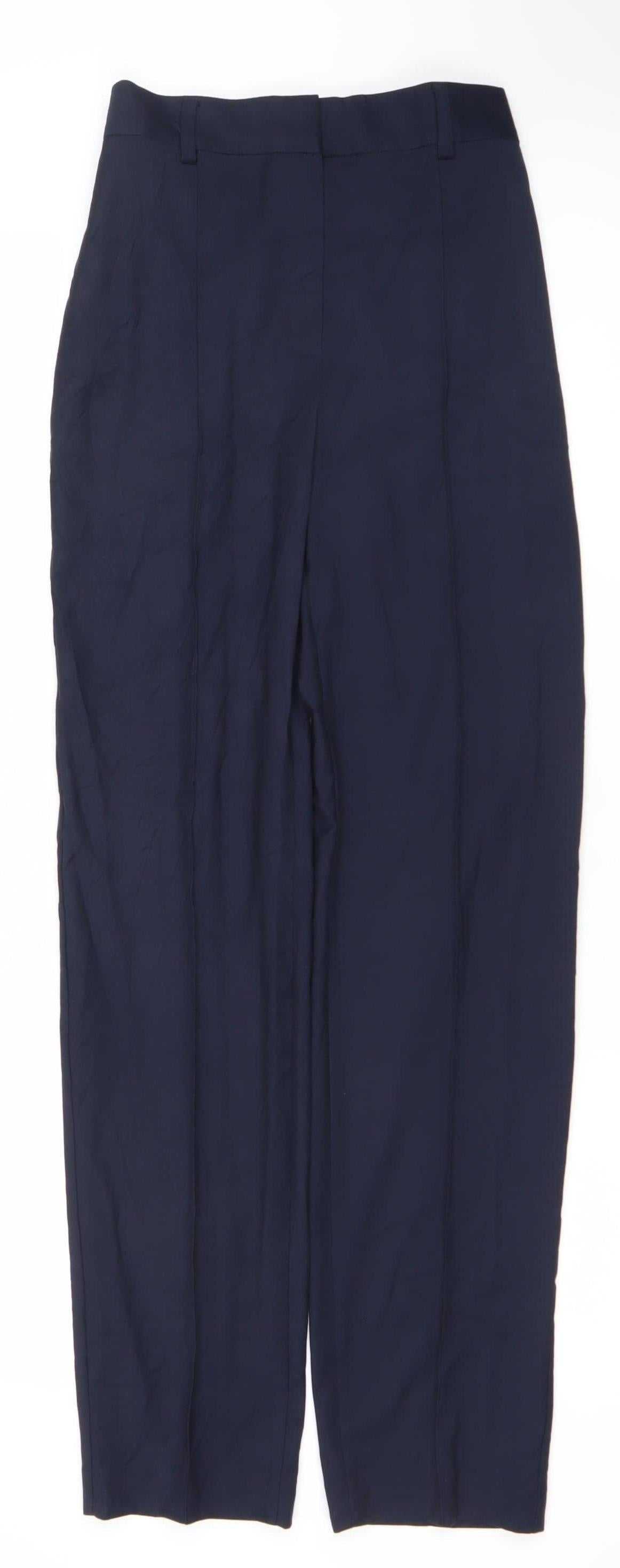 Womens UK Size 8 Marks and Spencer Regular Fit Business Casual Workwear Blue Tro