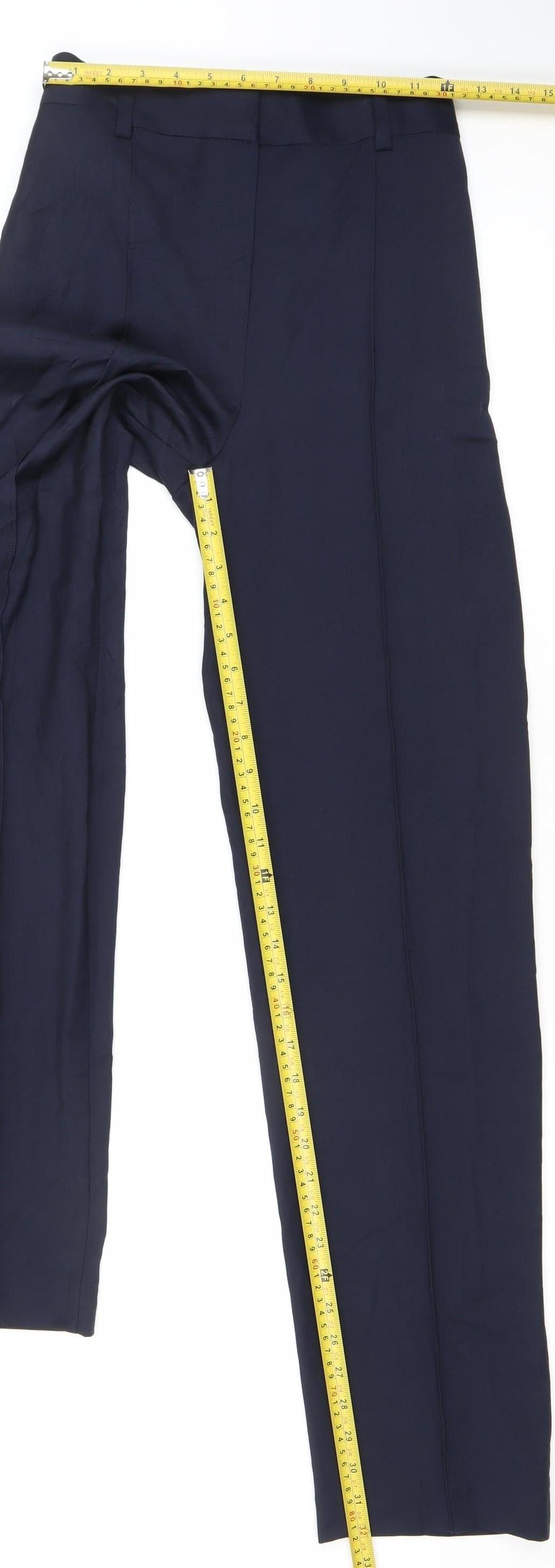 Womens UK Size 8 Marks and Spencer Regular Fit Business Casual Workwear Blue Tro
