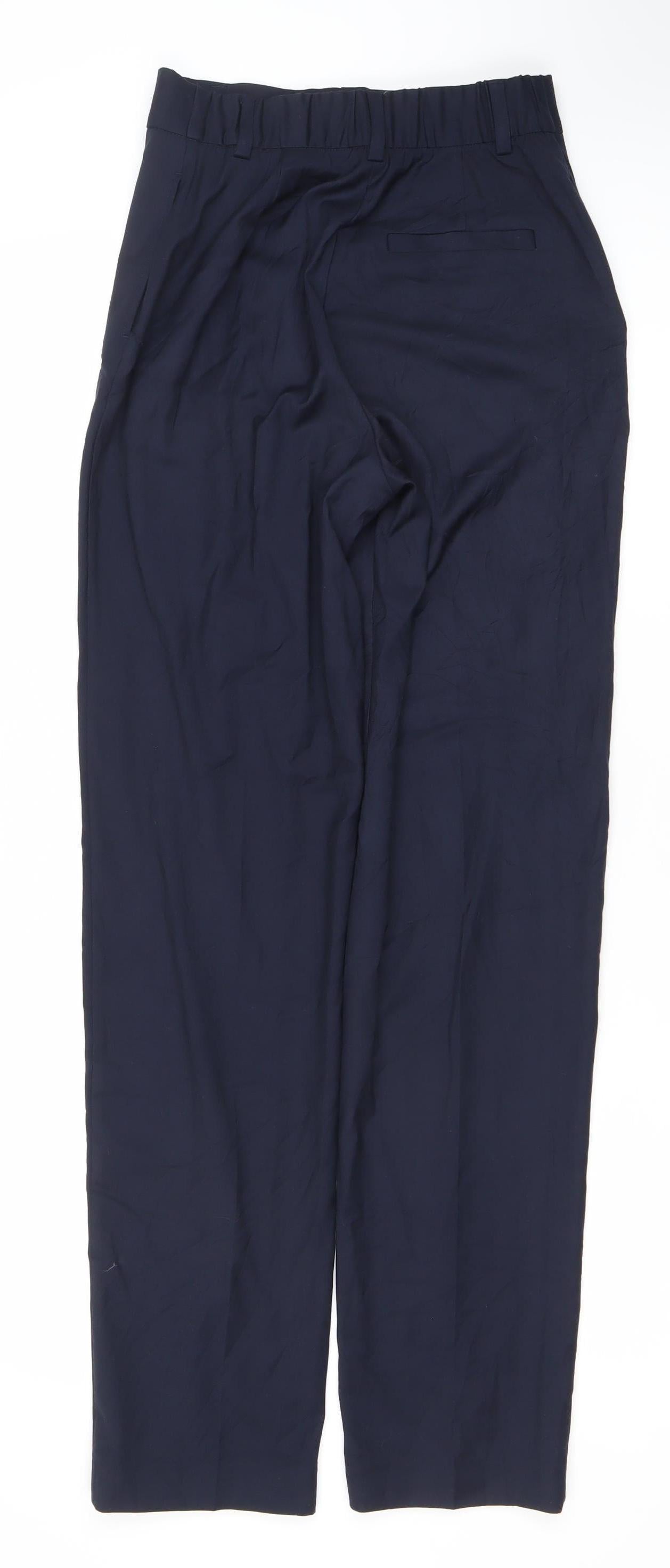 Womens UK Size 8 Marks and Spencer Regular Fit Business Casual Workwear Blue Tro