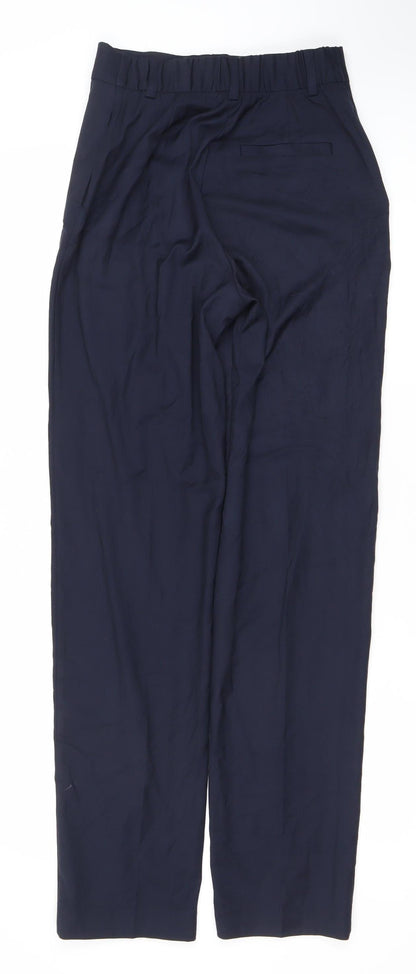 Womens UK Size 8 Marks and Spencer Regular Fit Business Casual Workwear Blue Tro